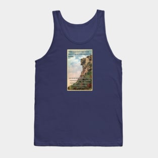 Old Man of the Mountain Postcard with quote by Daniel Webster Tank Top